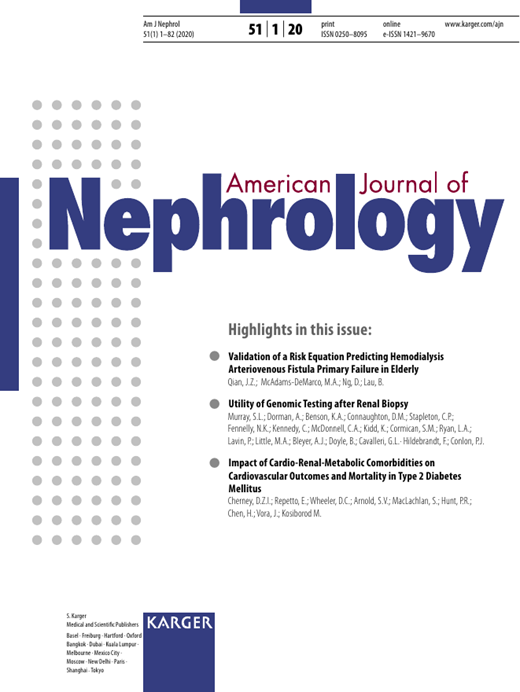American Journal of Nephrology Cover Image for Volume 51, Issue 1