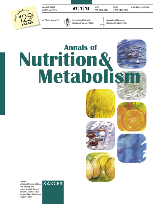 Annals of Nutrition and Metabolism Cover Image for Volume 67, Issue 1