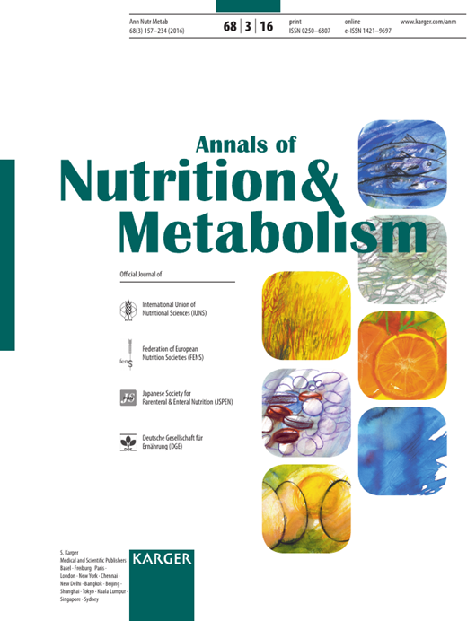 Annals of Nutrition and Metabolism Cover Image for Volume 68, Issue 3