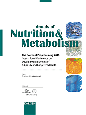 Annals of Nutrition and Metabolism Cover Image for Volume 70, Issue 3