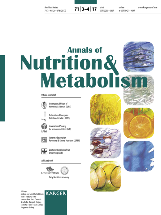 Annals of Nutrition and Metabolism Cover Image for Volume 71, Issue 3-4