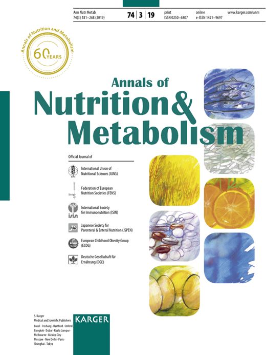 Annals of Nutrition and Metabolism Cover Image for Volume 74, Issue 3
