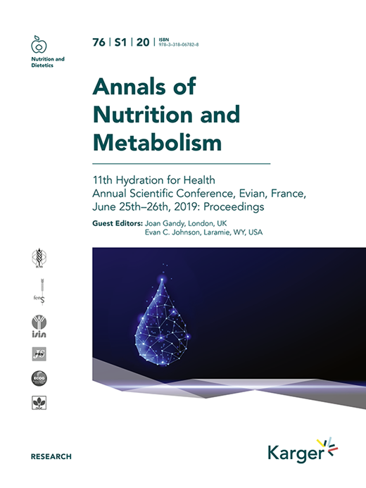 Annals of Nutrition and Metabolism Cover Image for Volume 76, Issue Suppl. 1