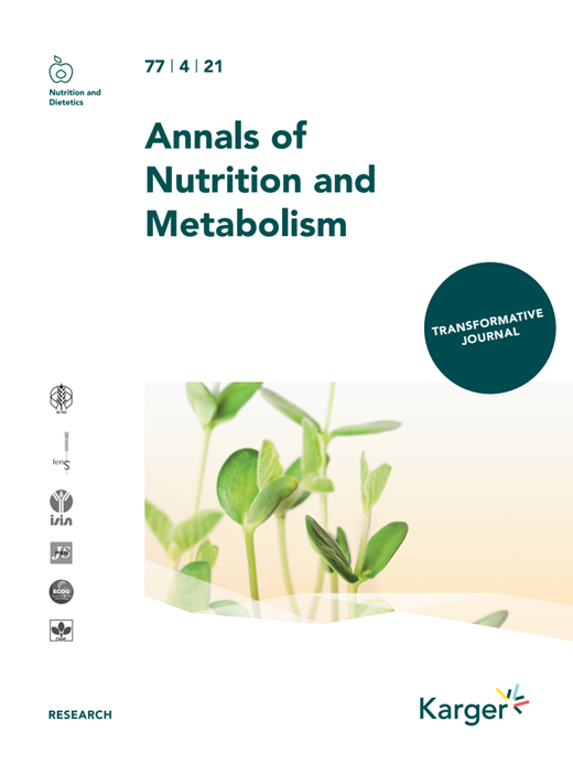 Annals of Nutrition and Metabolism Cover Image for Volume 77, Issue 4