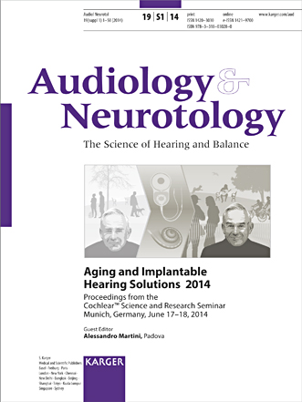 Audiology and Neurotology Cover Image for Volume 19, Issue Suppl. 1