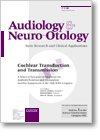 Audiology and Neurotology Cover Image for Volume 7, Issue 1