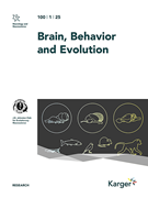 Brain Behavior and Evolution Cover Image