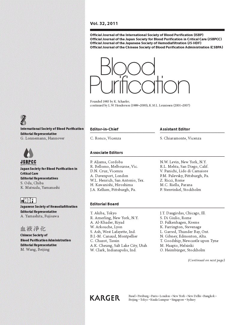 First page of Contents Vol. 32, 2011