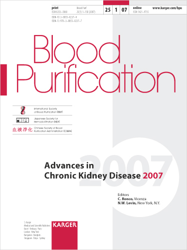 Blood Purification Cover Image for Volume 25, Issue 1