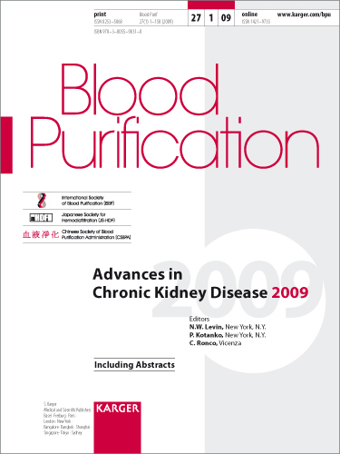 Blood Purification Cover Image for Volume 27, Issue 1