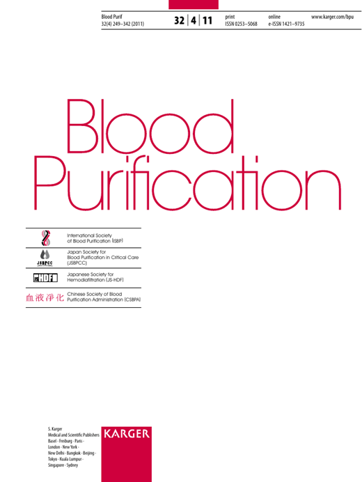 Blood Purification Cover Image for Volume 32, Issue 4