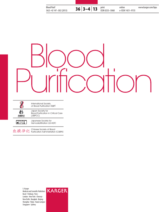 Blood Purification Cover Image for Volume 36, Issue 3-4