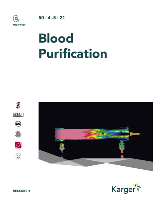 Blood Purification Cover Image for Volume 50, Issue 4-5