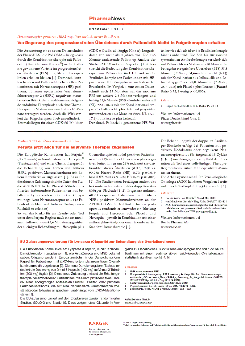 First page of PharmaNews