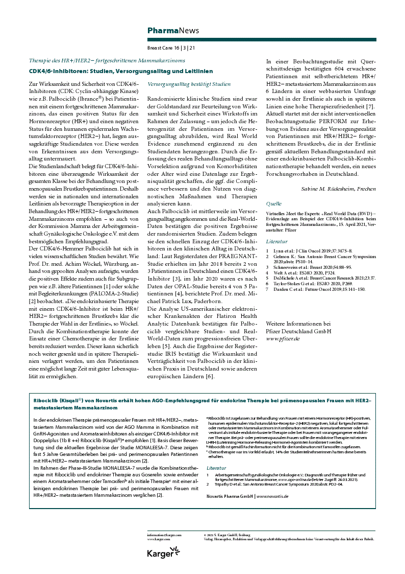 First page of PharmaNews