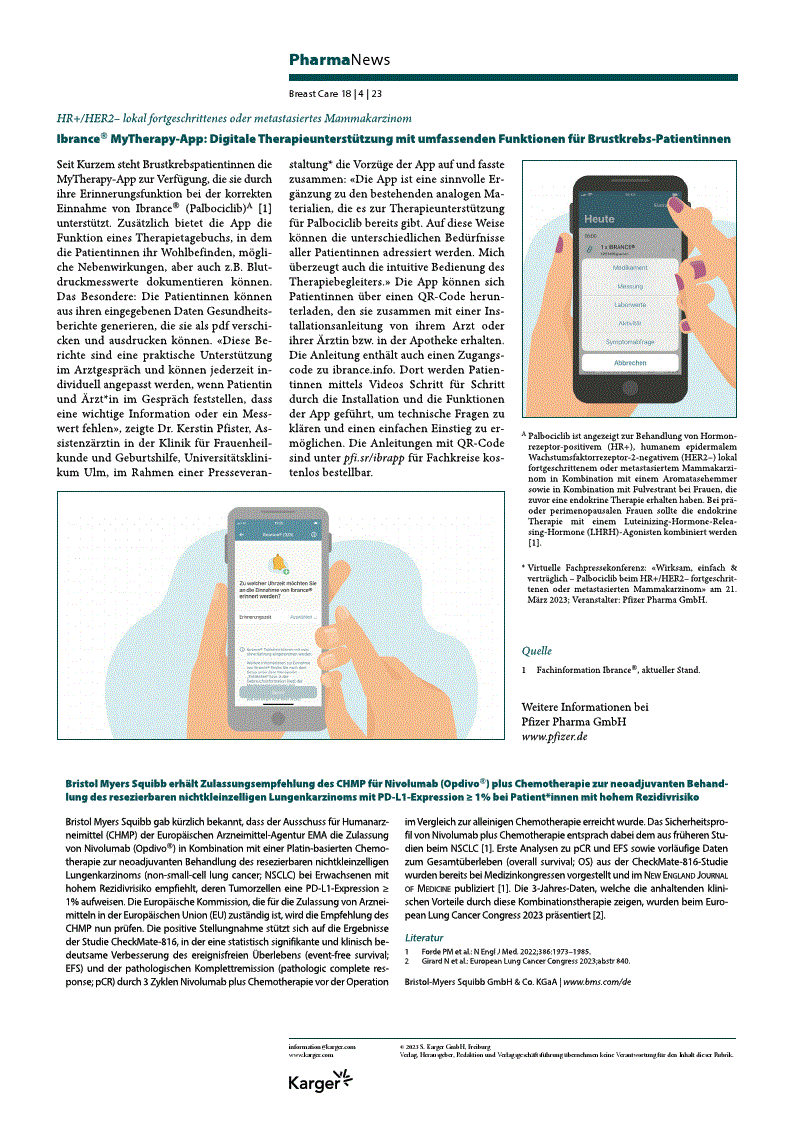 First page of PharmaNews