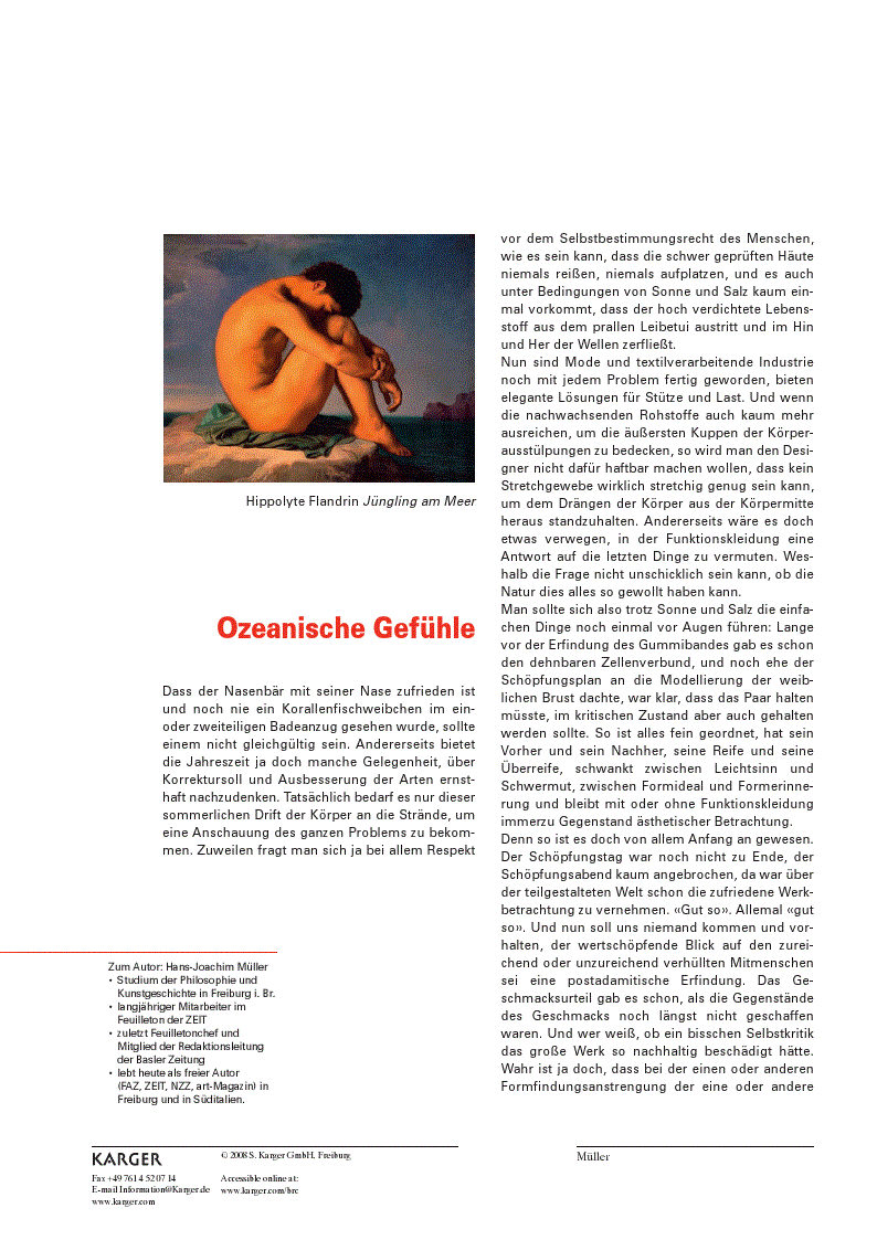 First page of Ozeanische Gefühle