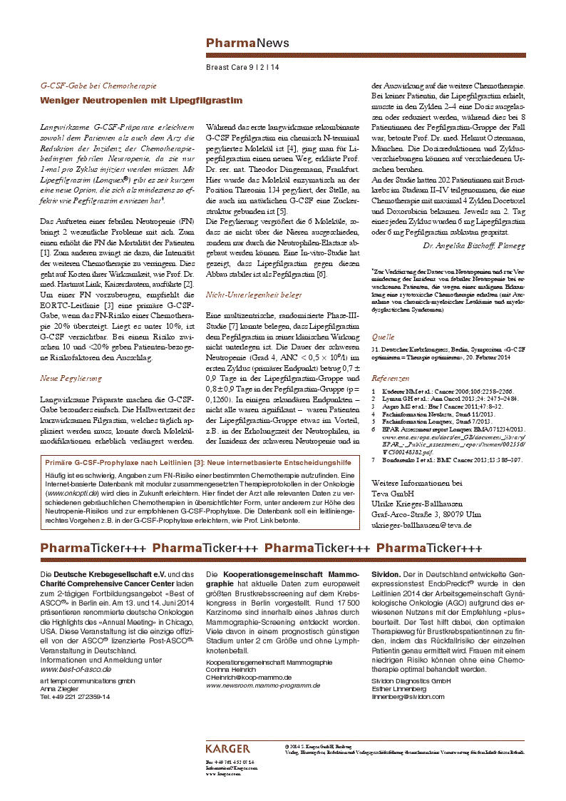 First page of PharmaNews / PharmaTicker