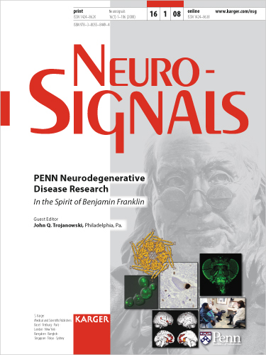 Neurosignals Cover Image for Volume 16, Issue 1