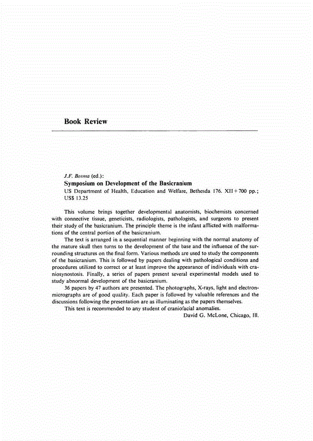 First page of Book Review