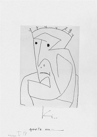 Fig. 5. Paul Klee, ecce ...., 1940, 138, Zentrum Paul Klee, Bern. Livia Klee Donation.