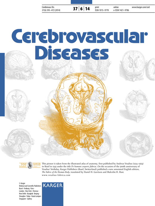 Cerebrovascular Diseases Cover Image for Volume 37, Issue 6