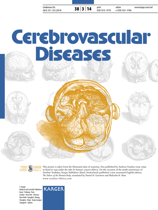 Cerebrovascular Diseases Cover Image for Volume 38, Issue 3
