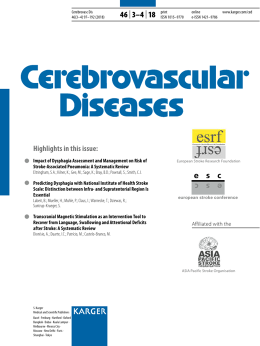 Cerebrovascular Diseases Cover Image for Volume 46, Issue 3-4