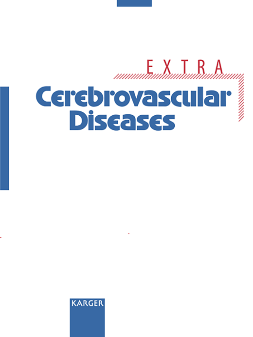 Cerebrovascular Diseases Extra Cover Image for Volume 1, Issue 1