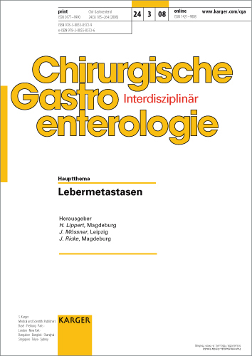 Chirurgische Gastroenterologie Cover Image for Volume 24, Issue 3