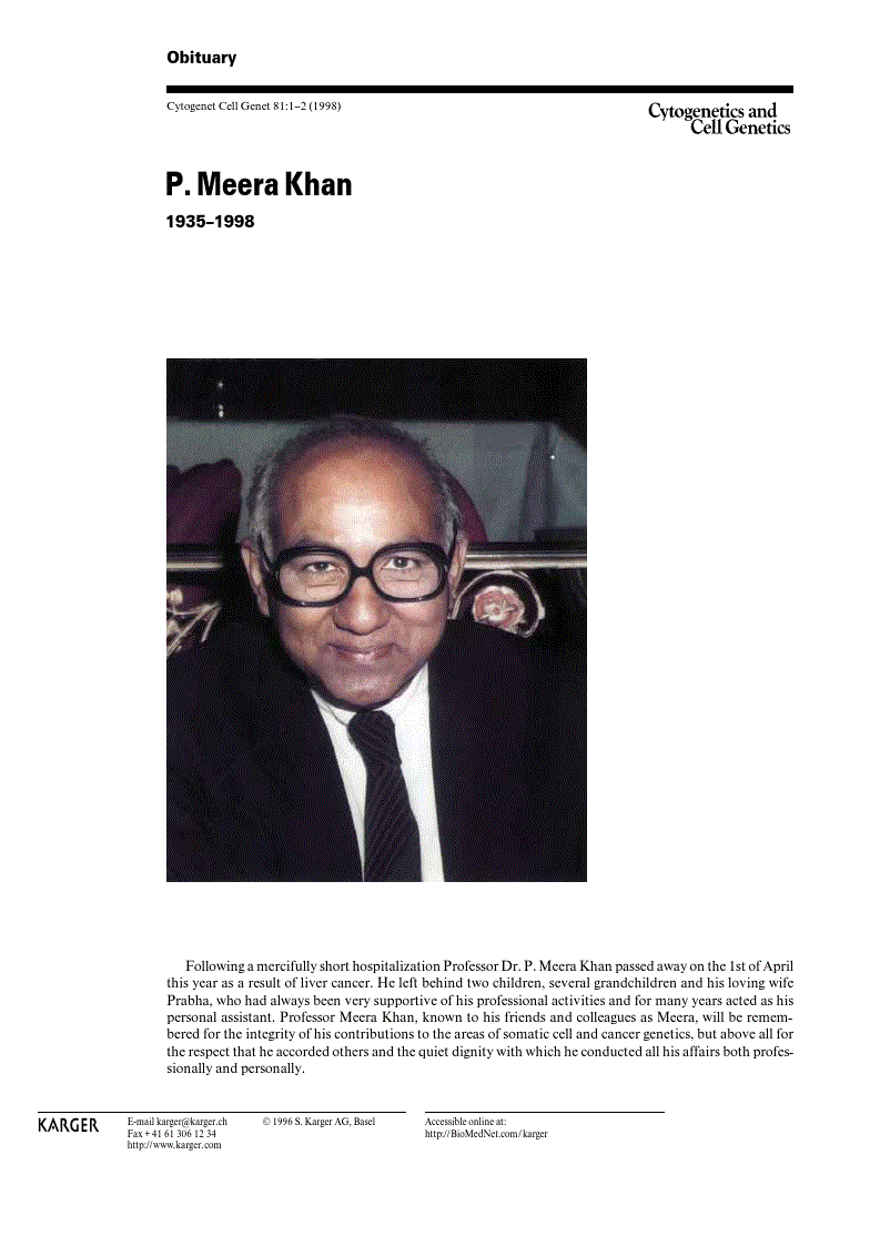 First page of P. Meera Khan<subtitle>1935–1998</subtitle>