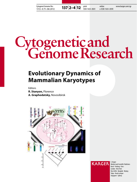 Cytogenetic and Genome Research Cover Image for Volume 137, Issue 2-4