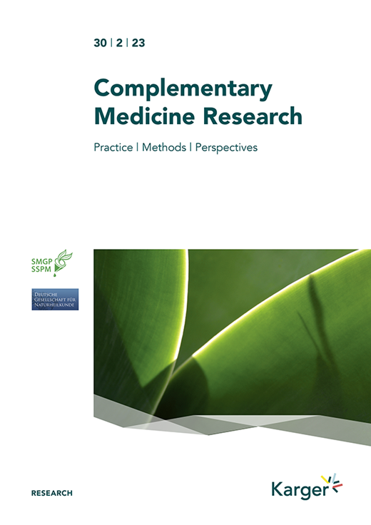 Complementary Medicine Research Cover Image for Volume 30, Issue 2