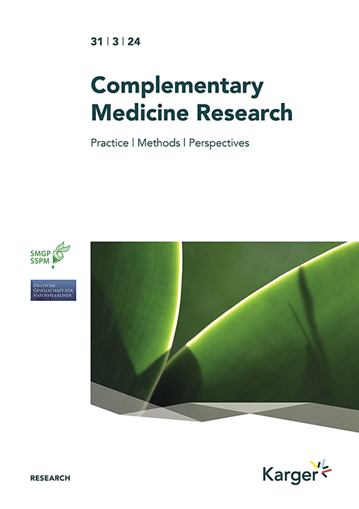 Complementary Medicine Research Cover Image for Volume 31, Issue 3