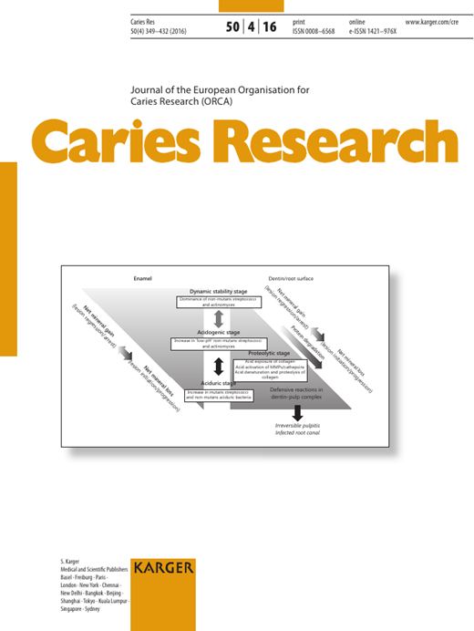 Caries Research Cover Image for Volume 50, Issue 4