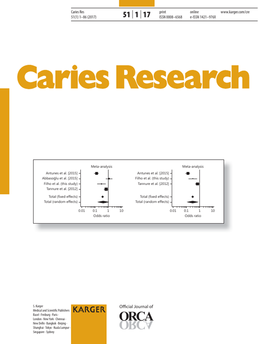 Caries Research Cover Image for Volume 51, Issue 1