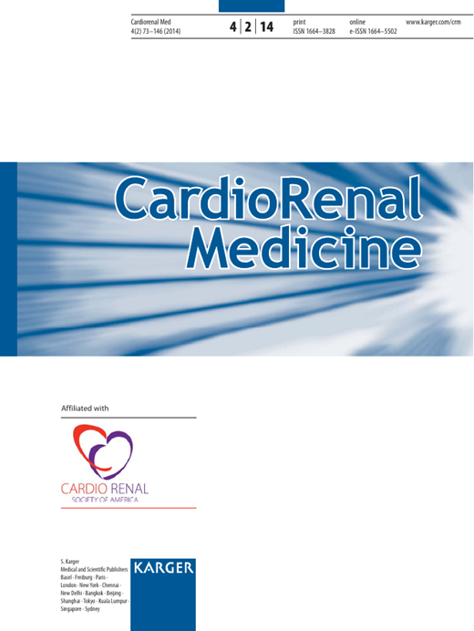 Cardiorenal Medicine Cover Image for Volume 4, Issue 2