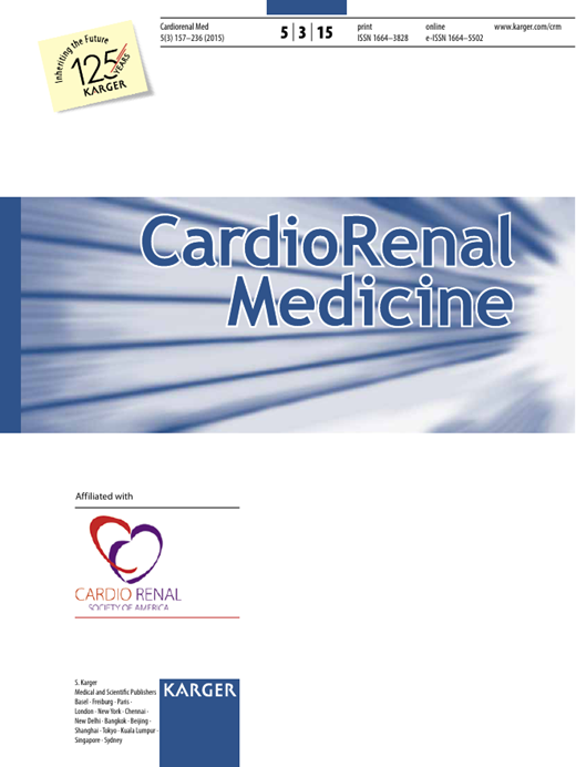 Cardiorenal Medicine Cover Image for Volume 5, Issue 3