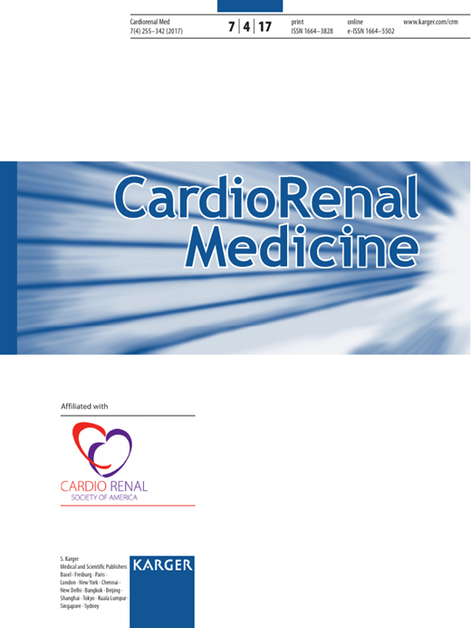 Cardiorenal Medicine Cover Image for Volume 7, Issue 4