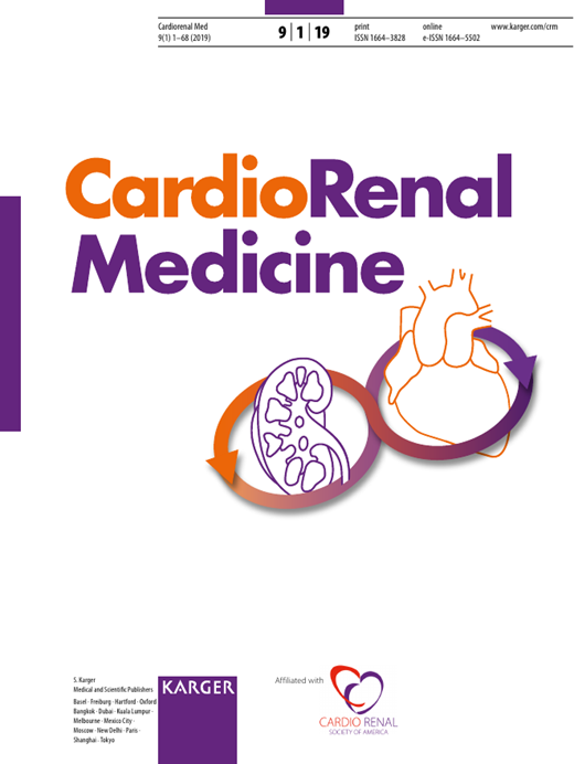 Cardiorenal Medicine Cover Image for Volume 9, Issue 1