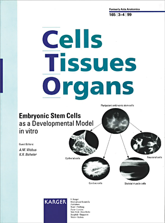 Cells Tissues Organs Cover Image for Volume 165, Issue 3-4
