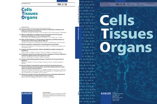 Cells Tissues Organs Cover Image for Volume 195, Issue 3