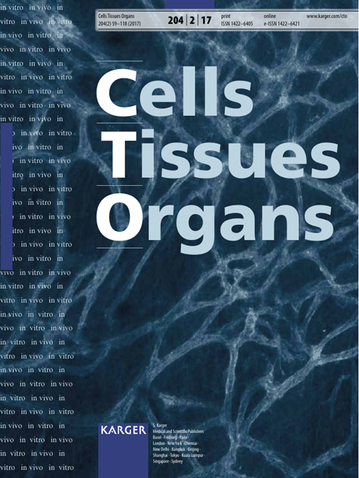 Cells Tissues Organs Cover Image for Volume 204, Issue 2