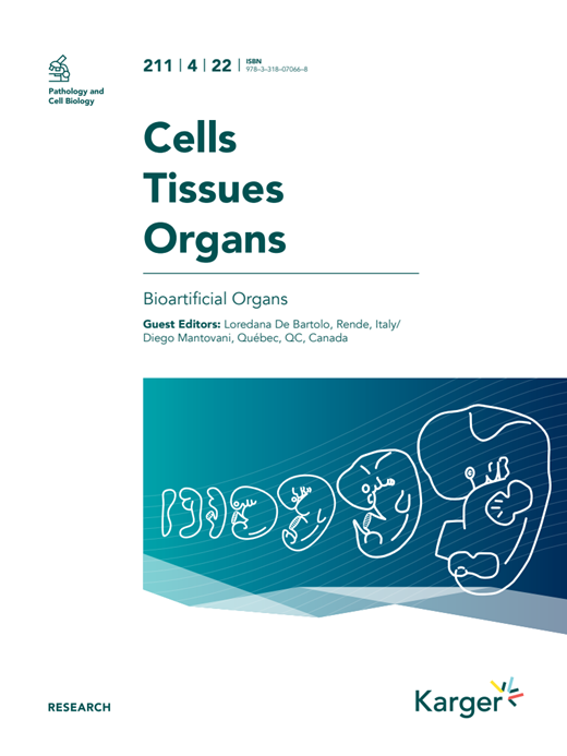 Cells Tissues Organs Cover Image for Volume 211, Issue 4