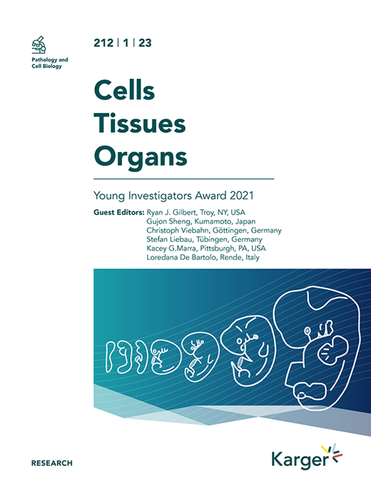 Cells Tissues Organs Cover Image for Volume 212, Issue 1