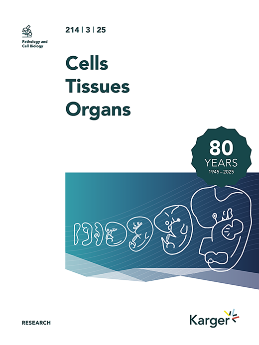 Cells Tissues Organs Cover Image for Volume 214, Issue 3