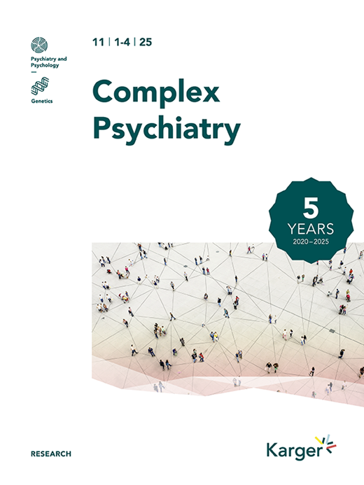 Complex Psychiatry Cover Image for Volume 11, Issue 1