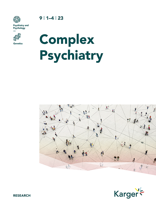 Complex Psychiatry Cover Image for Volume 9, Issue 1-4