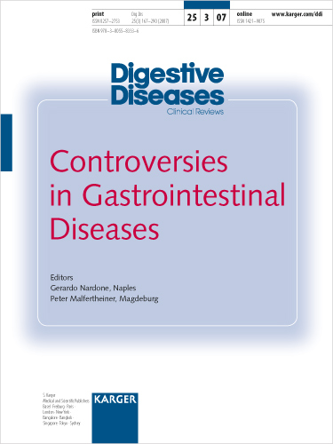 Digestive Diseases Cover Image for Volume 25, Issue 3