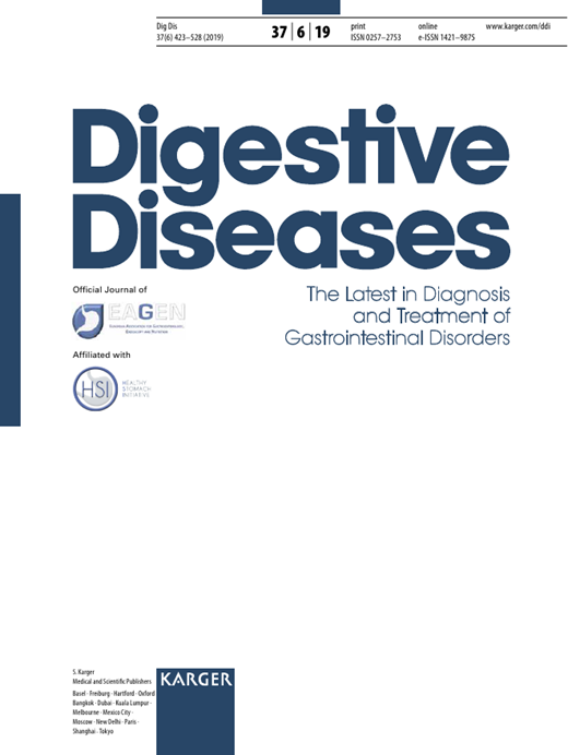 Digestive Diseases Cover Image for Volume 37, Issue 6